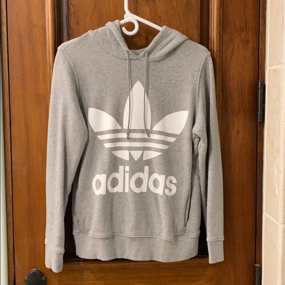 ADIDAS originals grey trefoil hoodie